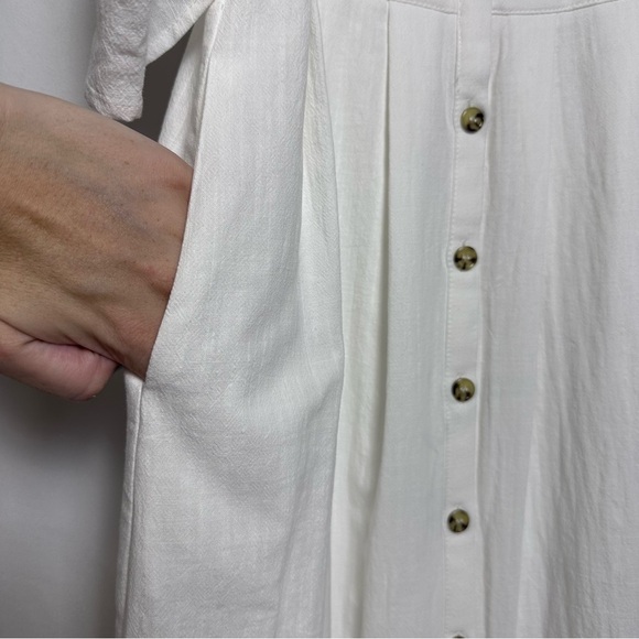 Lulus I’ve Got Love White Off-the-Shoulder Midi Dress NWT size Small - Picture 12 of 15